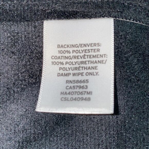 Halogen Black Faux Leather Open Front Waterfall Jacket Size Small - Picture 8 of 13